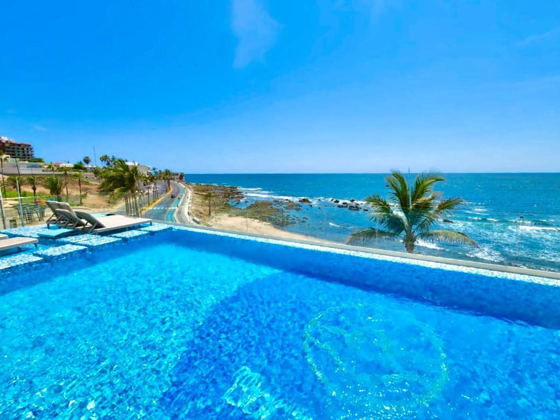 Apartamento Malecón Vista al mar Alberca Infinity Jacuzzi Gym Mazatlán Exterior foto