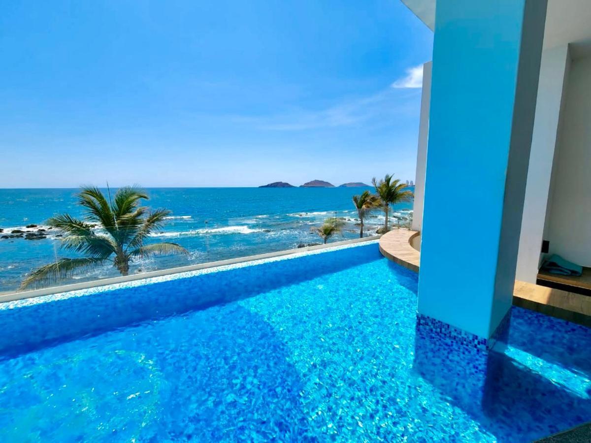 Apartamento Malecón Vista al mar Alberca Infinity Jacuzzi Gym Mazatlán Exterior foto