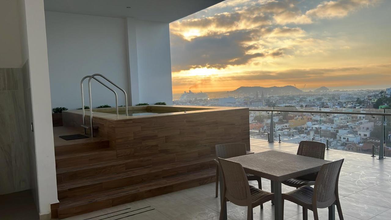 Apartamento Malecón Vista al mar Alberca Infinity Jacuzzi Gym Mazatlán Exterior foto